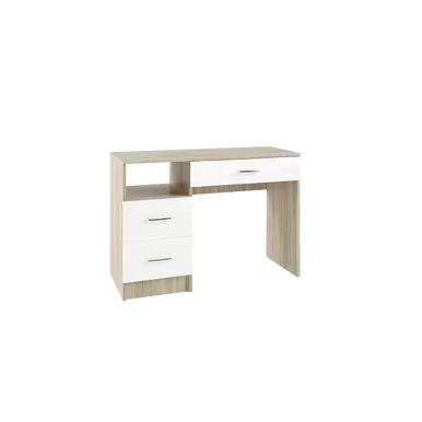 Стол макияжный Софи СМС 1100.2 - Дуб Сонома/Белый глянец (ДСВ Мебель)