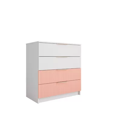 Комод Лавис КМД 800.1 - Белый/Белый Софт/Персик Софт (ДСВ Мебель)