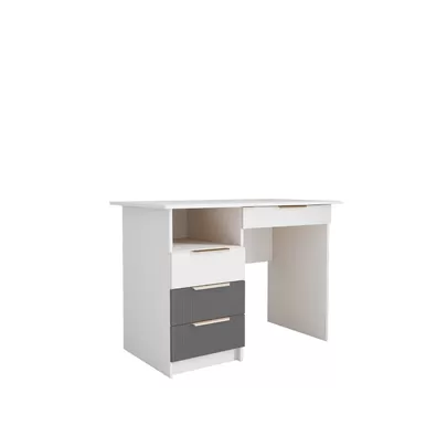 Стол письменный Лавис СТД 1070.1 - Белый/Белый Софт/Графит Софт (ДСВ Мебель)