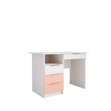 Стол письменный Лавис СТД 1070.1 - Белый/Белый Софт/Персик Софт (ДСВ Мебель)