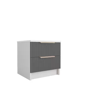 Тумба Лавис ТД 400.1 - Белый/Белый Cофт/Графит Софт (ДСВ Мебель)