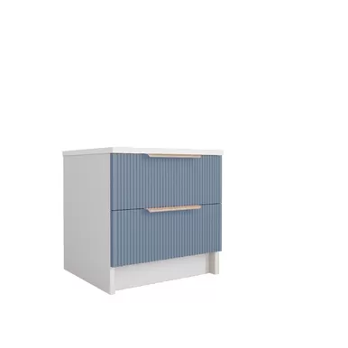 Тумба Лавис ТД 400.1 - Белый/Белый Софт/Лазурь Софт (ДСВ Мебель)