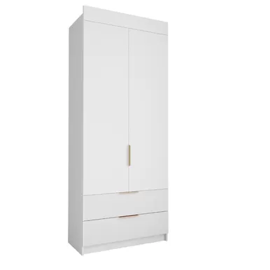 Шкаф Лавис ШД 900.1 - Белый/Белый Софт (ДСВ Мебель)