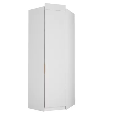 Шкаф угловой Лавис ШДУ 765.1 - Белый/Белый Софт (ДСВ Мебель)