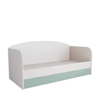 Диван-кровать Лавис ДКД 2000.1 - Белый/Белый Софт/Зеленый Софт (ДСВ Мебель)
