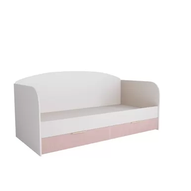 Диван-кровать Лавис ДКД 2000.1 - Белый/Белый Софт/Роза (ДСВ Мебель)