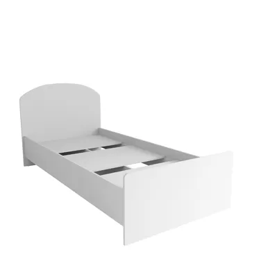 Кровать Лавис КРД 900.1 - Белый/Белый Софт (ДСВ Мебель)