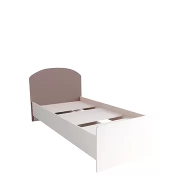 Кровать Лавис КРД 900.1 - Белый/Белый Софт/Грей Софт (ДСВ Мебель)