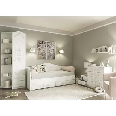 Детская Ki-Ki - Комплект 2 - Белый (ДСВ Мебель)