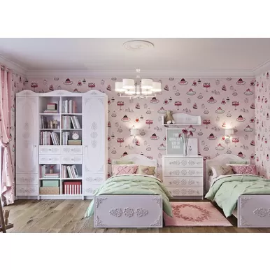 Детская Ki-Ki - Комплект 5 - Белый (ДСВ Мебель)