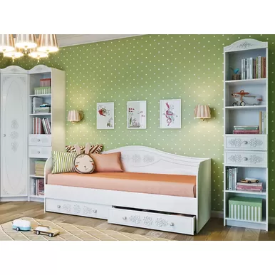 Детская Ki-Ki - Комплект 6 - Белый (ДСВ Мебель)