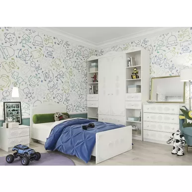 Детская Ki-Ki - Комплект 9 - Белый (ДСВ Мебель)