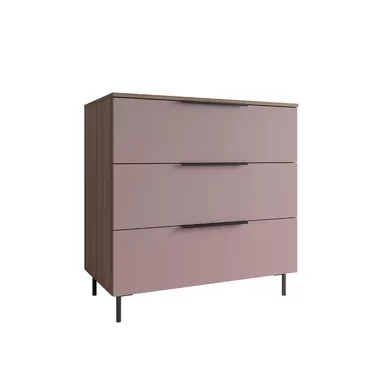 Комод Роза 900 (Ройс) - Орех Франклин/Пудра Скин (ДСВ Мебель)