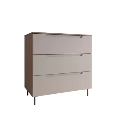 Комод Роза 900 (Тренто) - Орех Франклин/Бежевый Скин (ДСВ Мебель)