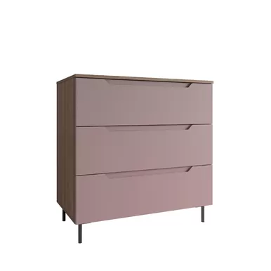 Комод Роза 900 (Тренто) - Орех Франклин/Пудра Скин (ДСВ Мебель)