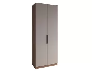 Шкаф Роза 900 (Ройс) - Наполнение 4 - Орех Франклин/Бежевый Скин (ДСВ Мебель)