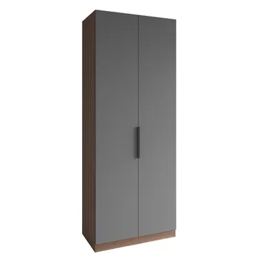 Шкаф Роза 900 (Ройс) - Наполнение 7 - Орех Франклин/Графит Скин (ДСВ Мебель)