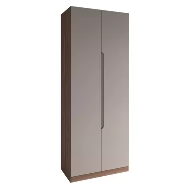 Шкаф Роза 900 (Тренто) - Базовая комплектация - Орех Франклин/Бежевый Софт (ДСВ Мебель)