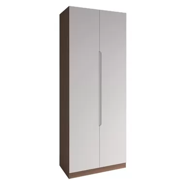 Шкаф Роза 900 (Тренто) - Наполнение 3 - Орех Франклин/Белый Софт (ДСВ Мебель)