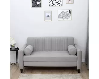 Диван-кровать Виктория (120х200) - Серый пух (Romack)