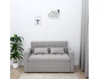 Диван-кровать Merlin (120х195) - Серый пух (Romack)