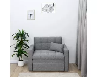 Кресло-кровать Merlin (85х195) - Рогожка Грей (Romack)