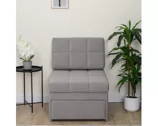 Кресло-кровать Мария (65х190) - Серый пух (Romack)