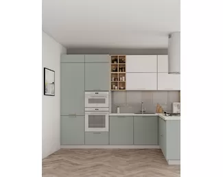 Кухня угловая Виано (Norma) 3.0х2.0м - Баунти/Оазис (ДСВ Мебель)