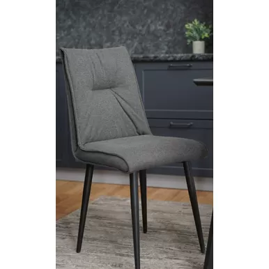 Стул Сенатор (2 шт.) - Рогожка Антрацит/Черный (ДСВ Мебель)