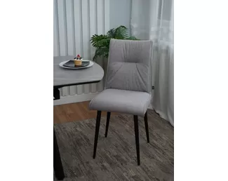 Стул Сенатор (2 шт.) - Рогожка Серебро/Черный (ДСВ Мебель)