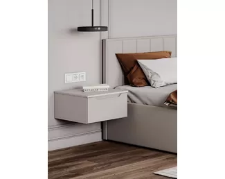 Тумба прикроватная Роза (Тренто) - Бежевый/Бежевый Софт (ДСВ Мебель)