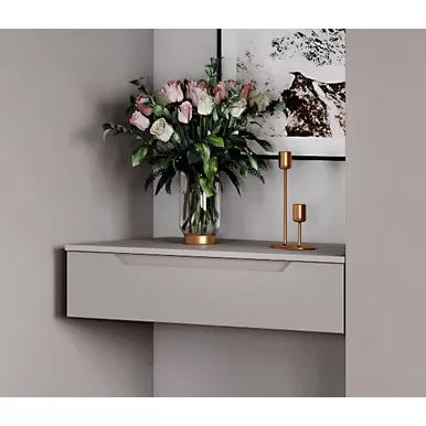 Тумба подвесная Роза 900 (Тренто) - Бежевый/Бежевый Скин (ДСВ Мебель)