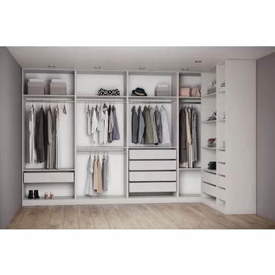 Гардеробная Роза - Комплект 4 - Бежевый (ДСВ Мебель)