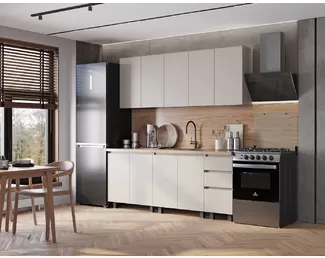 Кухонный гарнитур Честер 2.0м ЛДСП - Кашемир (BTS)