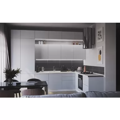 Кухня угловая Эстетик 3.4х2.2м - Нью Мун (Сурская мебель)