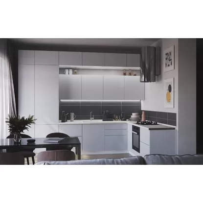 Кухня угловая Эстетик 3.4х2.2м - Нью Мун (Сурская мебель)