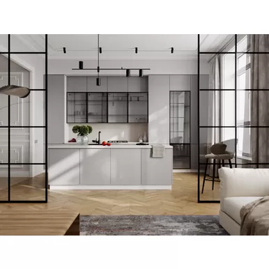 Кухня Эстетик 4.8м - Фантом (Сурская мебель)