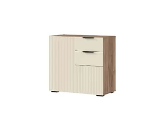 Комод Соната КМ-02 (800) - Дуб Крафт табачный / Кашемир (Стендмебель)