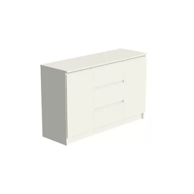 Комод Мори МК 1200.3 - Сатин (ДСВ Мебель)