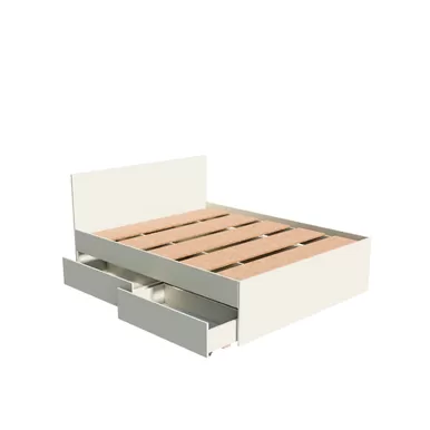 Кровать Мори КРМЯ 1600.1 с ящиком Мори МЯ 995.2 - Сатин (ДСВ Мебель)