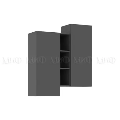 Шкаф подвесной комбинированный Норд - Графит (МИФ)