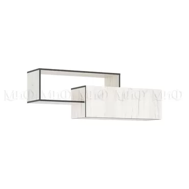 Полка двухъярусная Норд - Дуб Крафт белый (МИФ)