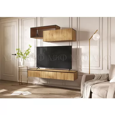Модульная гостиная Норд (Комплект 1) - Дуб Крафт (МИФ)
