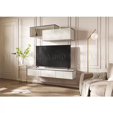 Модульная гостиная Норд (Комплект 1) - Дуб Крафт белый (МИФ)