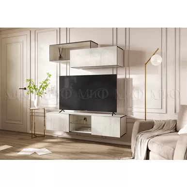 Модульная гостиная Норд (Комплект 2) - Дуб Крафт белый (МИФ)