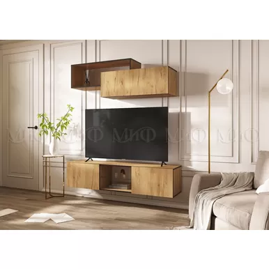 Модульная гостиная Норд (Комплект 2) - Дуб Крафт (МИФ)