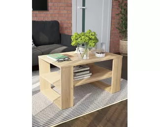 Стол журнальный Квадро 2 - Дуб Крафт золотой (Горизонт)