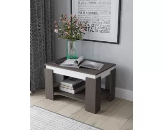 Стол журнальный Квадро 3 - Венге/Белый (Горизонт)