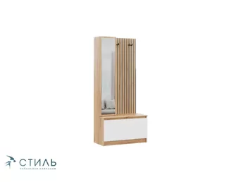 Прихожая Бостон Лайт - Дуб Крафт золотой/Белый гладкий (МК Стиль)