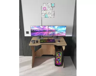 Стол компьютерный Геймер Z - Дуб Крафт золотой/Венге винтаж (Горизонт)